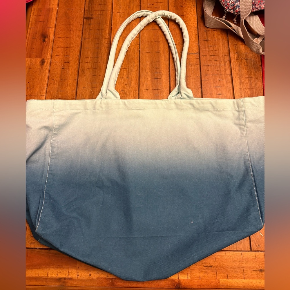 Athleta Blue and White Ombre Tote - Picture 3 of 4